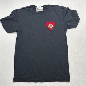 Pho Sagrado Black and Red Heart all seeing Eye eyeball Short Sleeve Tee medium M